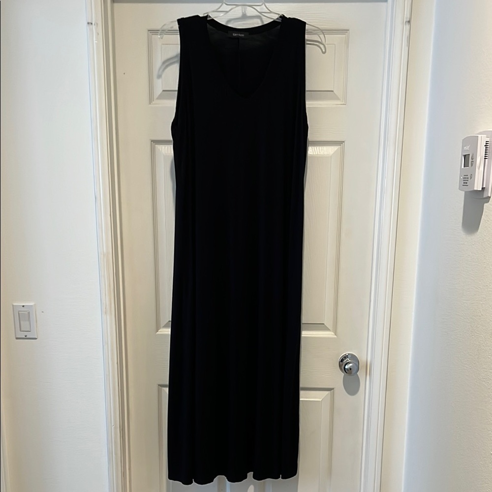 Karen Kane Black Sleeveless Sheath Maxi Dress